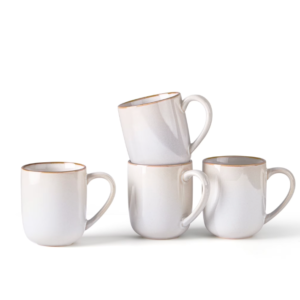 Mug Set of 4, 14oz Ceramic Cup with Handle
